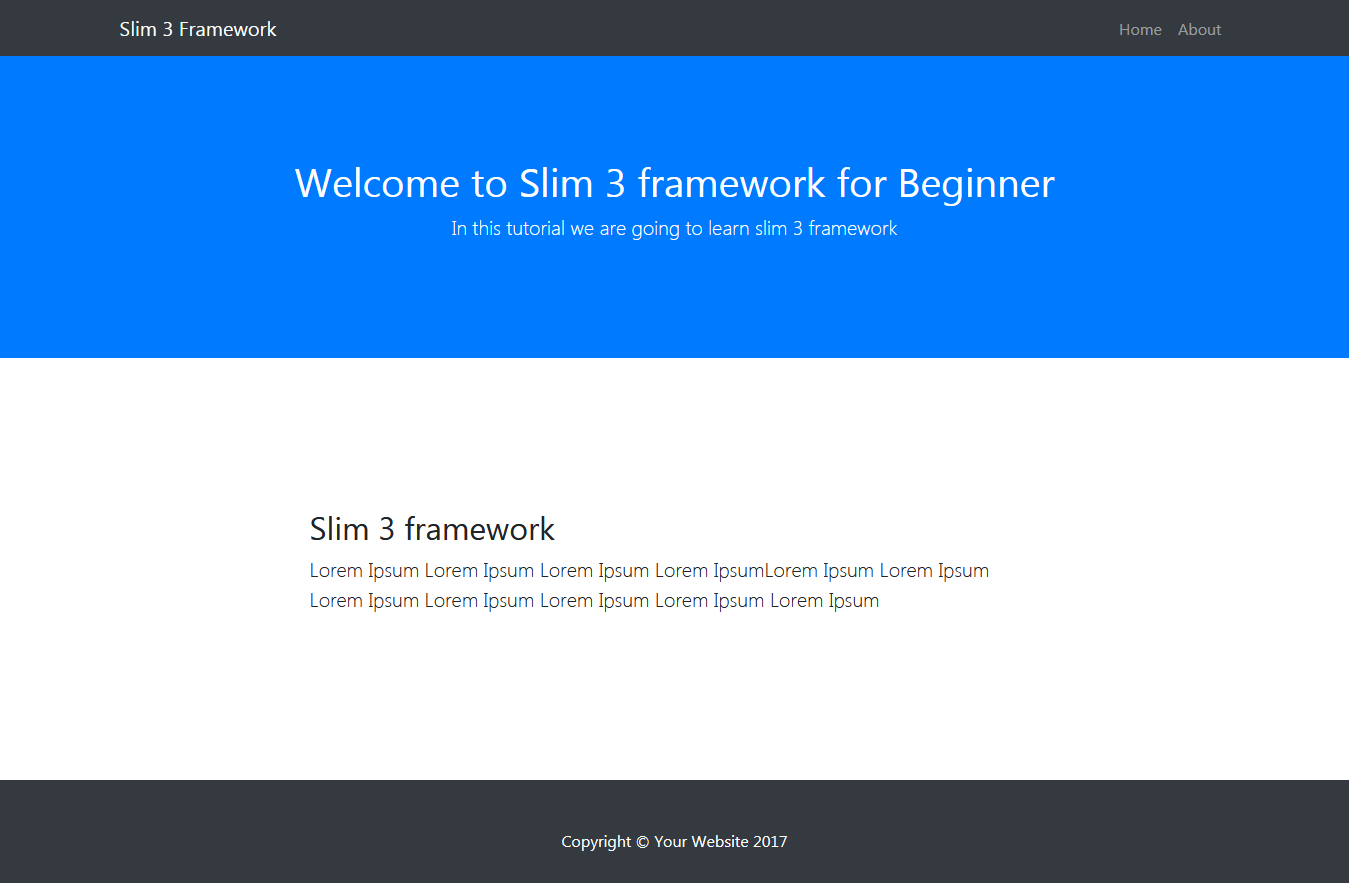 Slim 3 Framework homepage