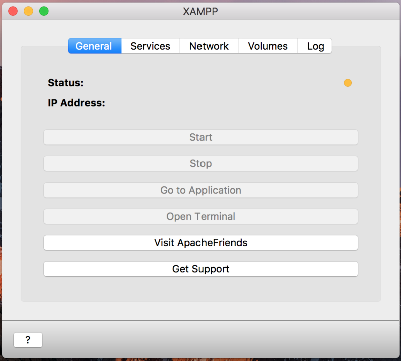 XAMPP-VM Control Panel