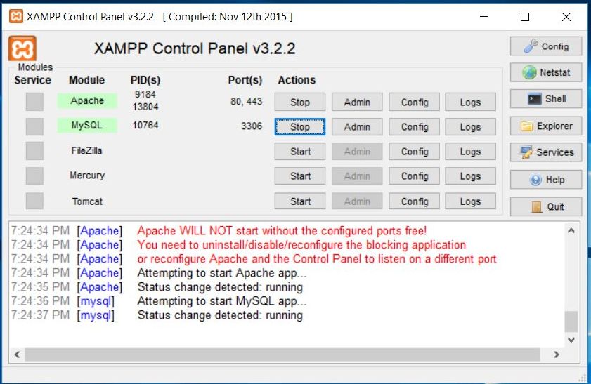 How to install XAMPP on Windows 10 - WDB24