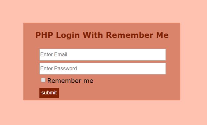 login with remember me