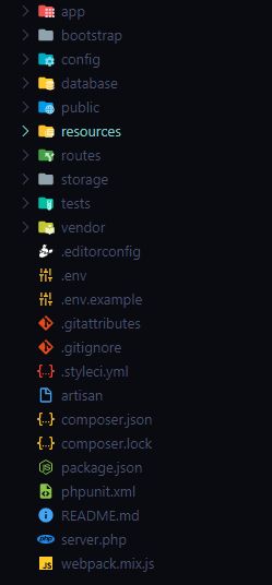 laravel directory structure