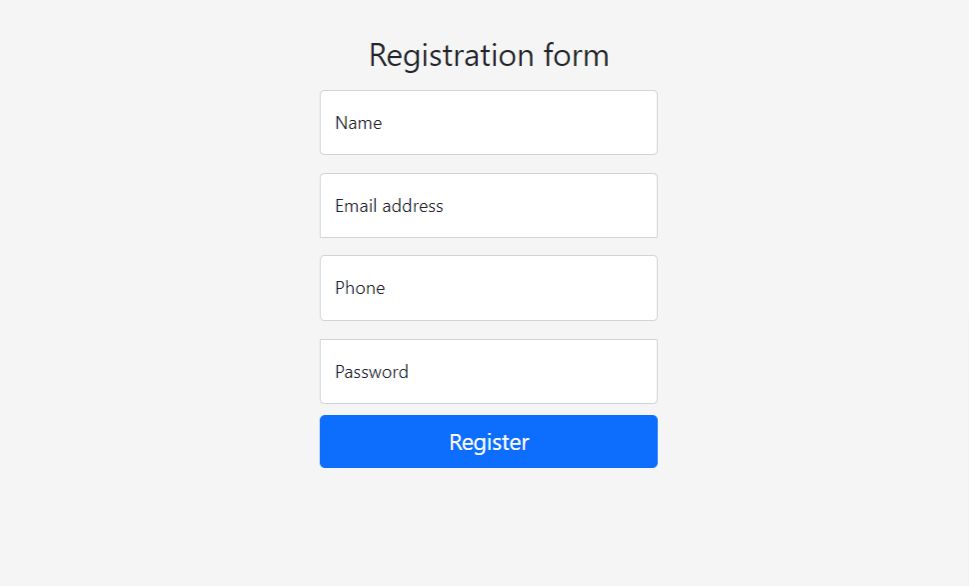 jquery ajax registration form in php with validation